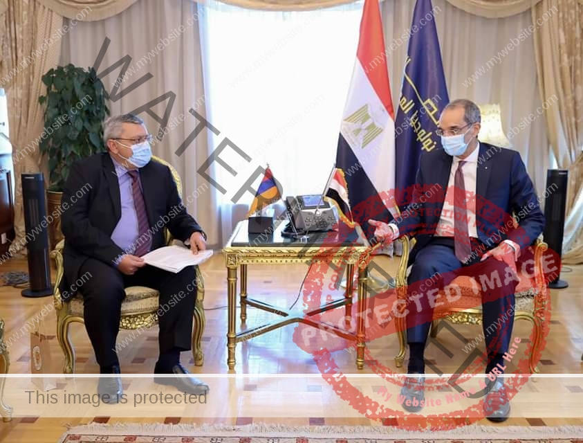 طلعت:يستقبل سفير أرمينيا فى القاهرة لبحث تعزيز التعاون بين البلدين 