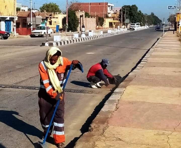  محافظ أسوان رفع 40 طن تراكمات بكلابشة وتنفيذ أعمال تهذيب الأشجار ورفع المخلفات بالسباعية