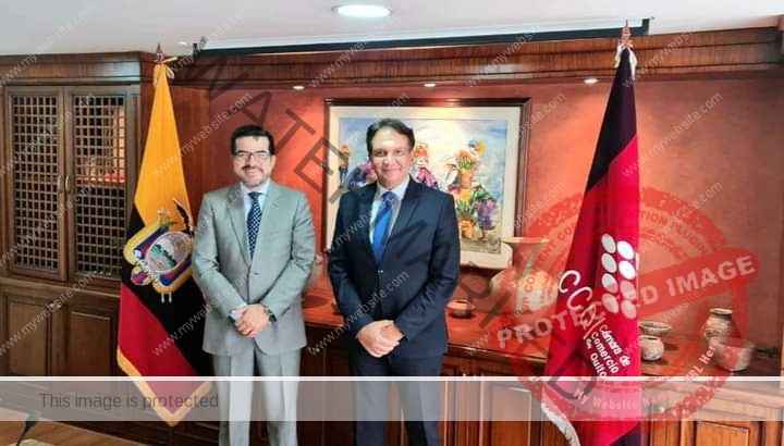السفير المصري في الإكوادور يلتقي رئيس غرفة تجارة كيتو لبحث سبل تعزيز التعاون الثنائي بين البلدين