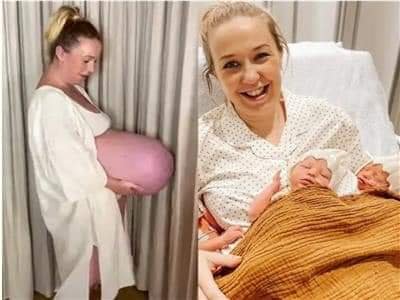 سيدة حامل في 3 توائم تثير الجدل بسبب شكل بطنها