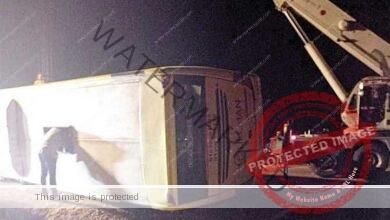 عاجل.. إصابة شخصان في حادث تصادم سيارتين على الطريق الدولى بشمال سيناء