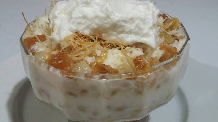 البليلة بالكنافة المحمرة … مقدمة من الشيف : هدى نور الدين