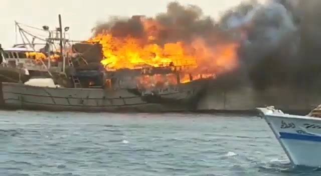 مصرع شخصين وإصابة آخرين في انفجار أنبوبة بوتاجاز على متن مركب صيد بمدينة "عزبة البرج" بـ دمياط
