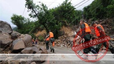 مقتل 10 أشخاص بانهيار أرضي في جنوب الصين