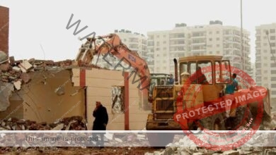 إزالة منازل مخالفة في قرى مريوط غرب الإسكندرية