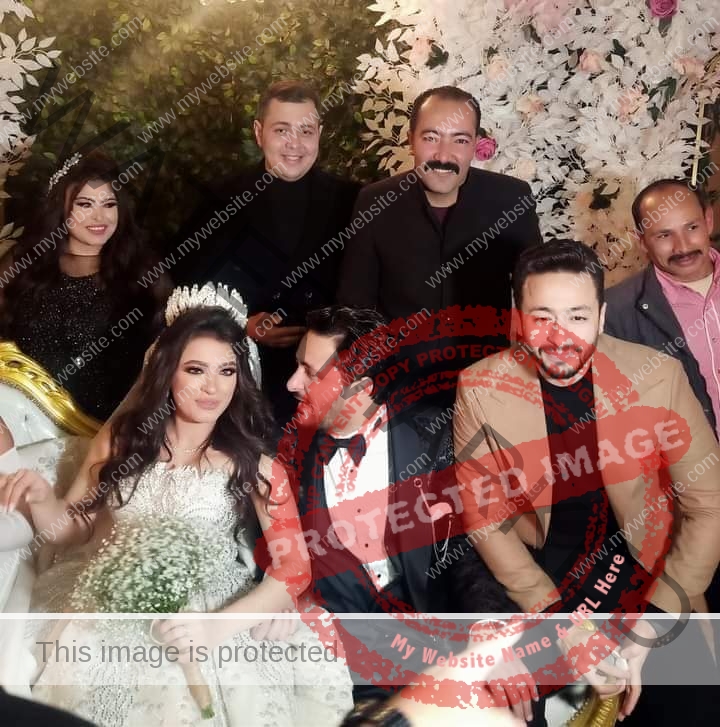حسام حسن ومحمود عامر في حفل زفاف السيناريست أمين جمال