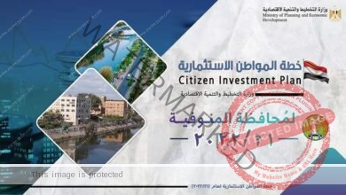 السعيد تعلن خطة المواطن الاستثمارية لمحافظة المنوفية لعام 21/2022