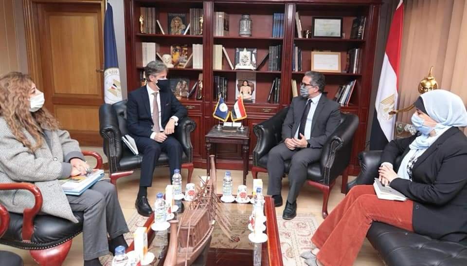 وزير السياحة والآثار يلتقي الممثل المقيم للبرنامج الإنمائي للأمم المتحدة في مصر