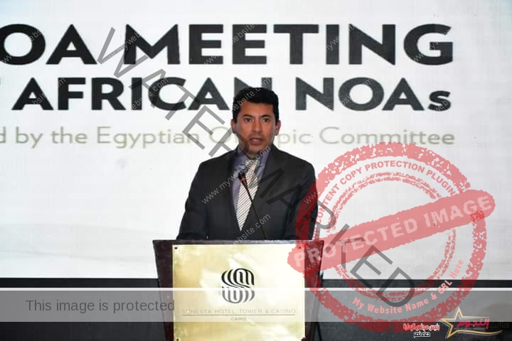 صبحي يشهد اجتماعات الرابطة العالمية للاعبين الأولمبيين الأفارقة الأول في مصر