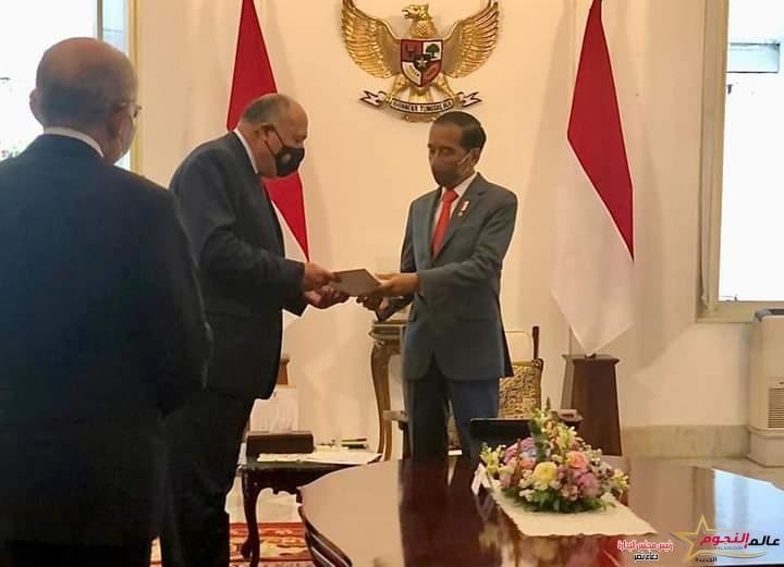 شكري يسلم رسالة موجهة من السيد الرئيس إلى الرئيس الإندونيسي 1 شكري يسلم رسالة موجهة من السيد الرئيس إلى الرئيس الإندونيسي