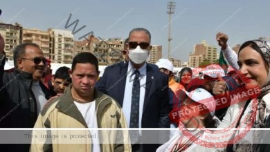 محافظ الفيوم يشارك ذوي الهمم فعاليات ألعاب ومسابقات الأوليمبياد الخاص المصري بالاستاد الرياضي