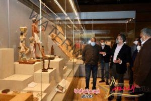 "عناني "يتفقد آخر مستجدات الأعمال بقاعة النسيج المصري بالمتحف القومي للحضارة المصري بالفسطاط