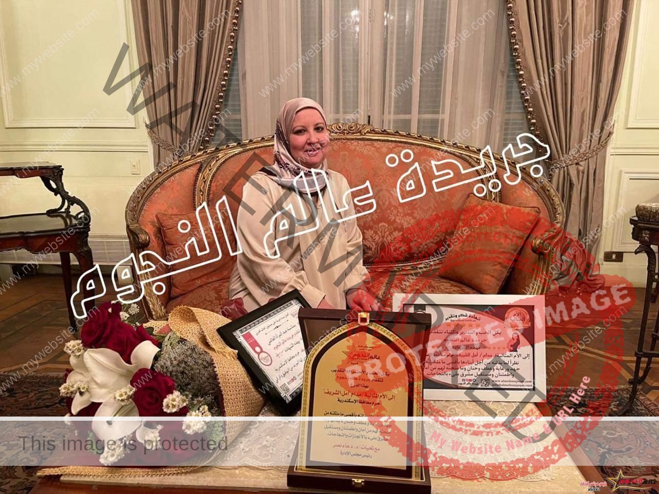 السيدة حرم محافظ الإسكندرية في تصريح حصري لجريدة عالم النجوم: " اتحدث مع السيد المحافظ كأي سيدة مصرية عن هموم وطنها وأحلامها لمصر " 