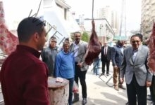 غراب يتفقد منفذ بيع اللحوم الطازجة بمدينة الزقازيق