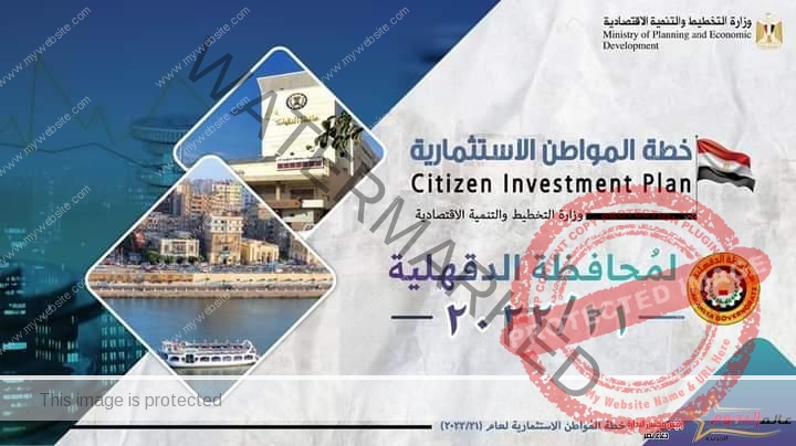 وزارة التخطيط تصدر تقريرًا حول خطة المواطن الاستثمارية لمحافظة الدقهلية لعام 21/2022
