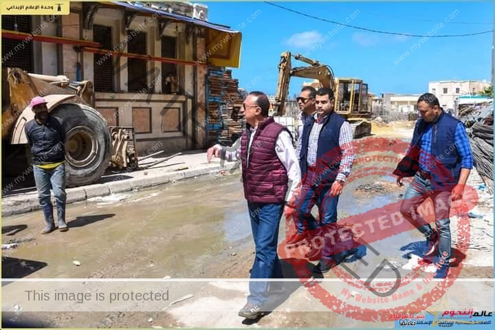 محافظ الإسكندرية يتابع أعمال مشروع تطوير حلقة السمك بمنطقة الأنفوشي بحي الجمرك