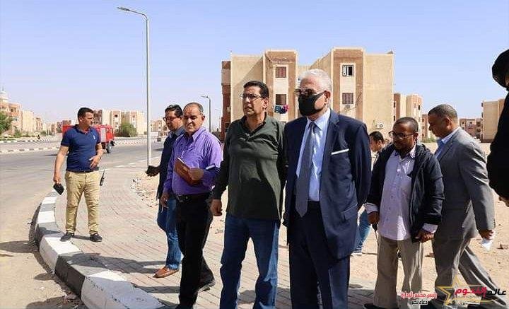 فودة يتفقد ميدان مسجد الروضة واستراحة دار العاملين بـ طور سيناء