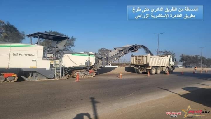 إنشاء عدد 10 كباري علوية على امتداد طريق القاهرة/ الإسكندرية الزراعي بتكلفة اجماليه حوالي 2 مليار جنيه