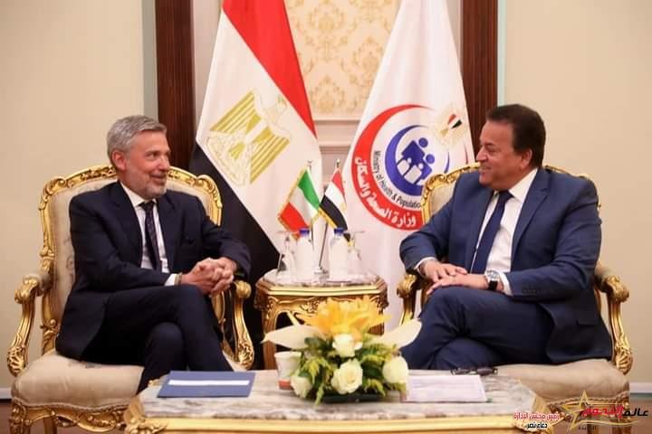 عبدالغفار يستقبل سفير إيطاليا لدى مصر ووفد الوكالة الإيطالية للتعاون التنموي