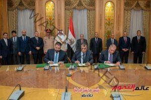 مرسي يشهد توقيع مذكرة تفاهم بين "الإنتاج الحربي" وشركتيّ "أوكتا" و"الوبكو العليان"
