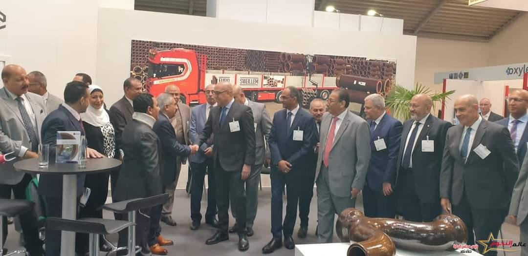 وزير الإسكان يُشارك بأكبر معرض فى العالم متخصص بتكنولوجيا المياه والصرف الصحى والنفايات "IFAT" بمدينة ميونيخ الألمانية