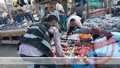 حملتان لإزالة الإشغالات من ميدان محطة مصر وشوارع حي وسط تسفران عن رفع ٥٠ حالة إشغال 
