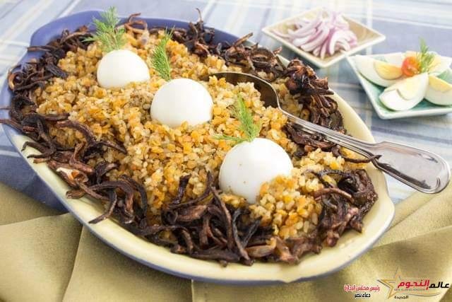 الكشري بالعدس الأصفر ... مقدم من الشيف: هدى نور الدين