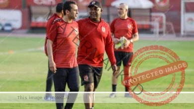 الأهلي يجري تدريباته استعدادًا لمباراة الوداد المغربي فى نهائي دوري أبطال إفريقيا 