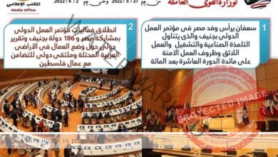 سعفان يترأس وفد مصر والمجموعة في مؤتمر العمل الدولى