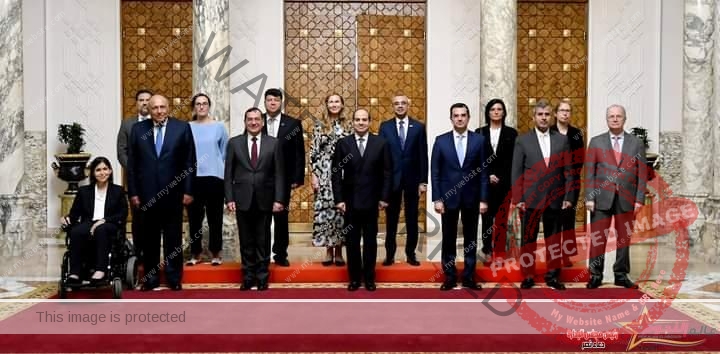 السيسي يستقبل وزراء دول منتدى غاز شرق المتوسط 