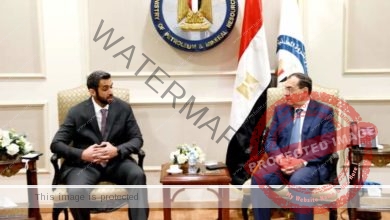 الملا يستقبل منصور آل حامد لبحث تعزيز التعاون وفرص زيادة الإستثمارات للشركة الإماراتية في مصر