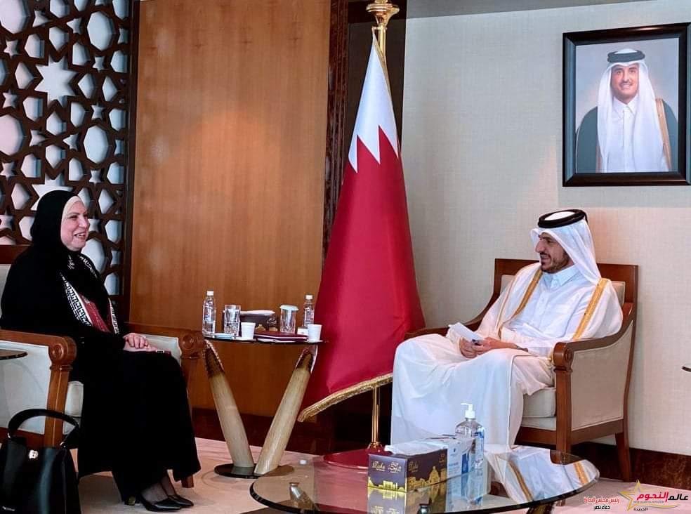 وزيرة التجارة تلتقي نظيرها القطري لبحث سبل تنمية وتطوير علاقات التعاون الاقتصادي المشترك