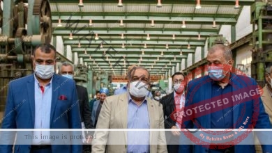 مرسي يتابع سير العمل في "حلوان للصناعات الهندسية"