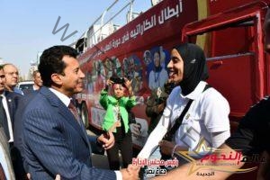 وزير الرياضة يستقبل أبطال مصر في الكاراتيه بعد فوزهم بـ ٧ ميداليات فى دورة ألعاب البحر المتوسط بالجزائر