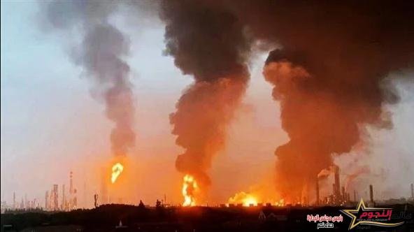 "عاجل" … حريق هائل بإحدي مصانع شركة سنوبك شنجهاي للبتروكيماويات بالصين
