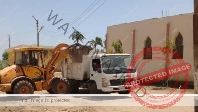 رفع 90 طن مخلفات وقمامة بمدينة الفشن ضمن خطة العمل بمنظومة النظافة 