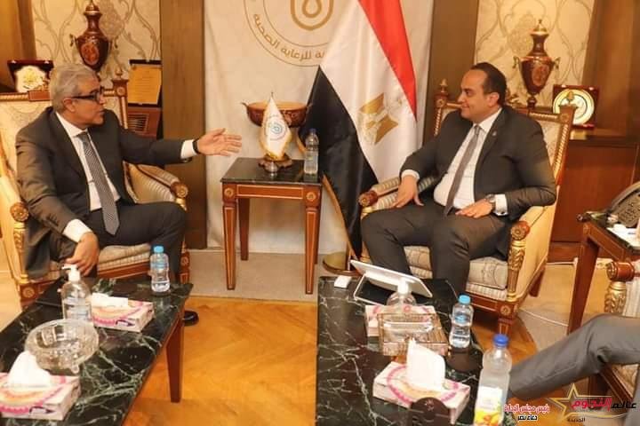 رئيس هيئة الرعاية الصحية يستقبل الرئيس التنفيذي لمجموعة عِلاج الطبية