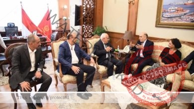 محافظ بورسعيد يلتقى رئيس مجلس ادارة نادي الصيد