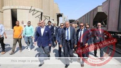 وزير التموين ومحافظ بني سويف يتفقدان صوامع كوم أبوراضي بمركز الواسطى