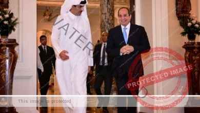 السيسي يتلقى اتصالاً هاتفياً من سمو الأمير تميم بن حمد آل ثاني