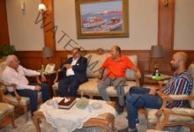 محافظ بورسعيد يستقبل رئيس مجلس ادارة شركة هلنان العالمية
