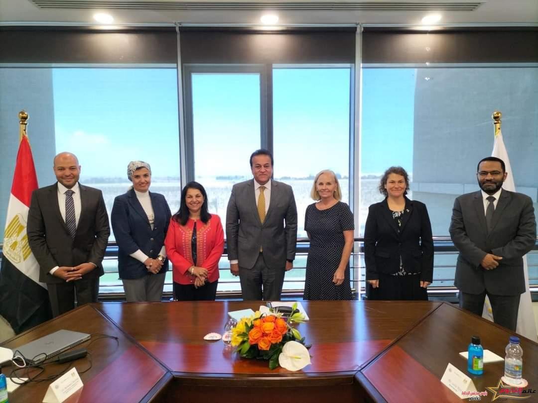 وزير الصحة يستقبل ممثلي الوكالة الأمريكية للتنمية الدولية ومنظمة الصحة العالمية لتعزيز سبل التعاون