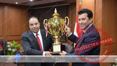 وزير الرياضة يكرّم منتخب مصر لتنس الطاولة