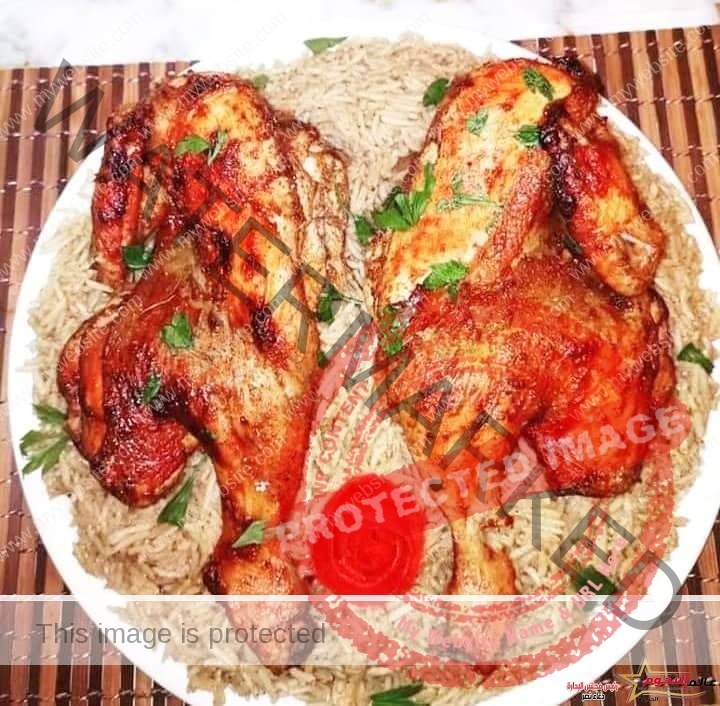 الدجاج المشوي مع الأرز المبهر ... مقدم من الشيف: رنا رأفت