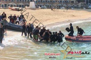 مصرع شاب غرقً وإنقاذ آخر بساحل بحر المساعيد في العريش