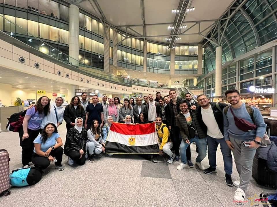 الوفد الشبابي المشارك بالمنتدى الشبابي المصري الروسي الثالث يغادر القاهرة اليوم في طريقه إلى روسيا