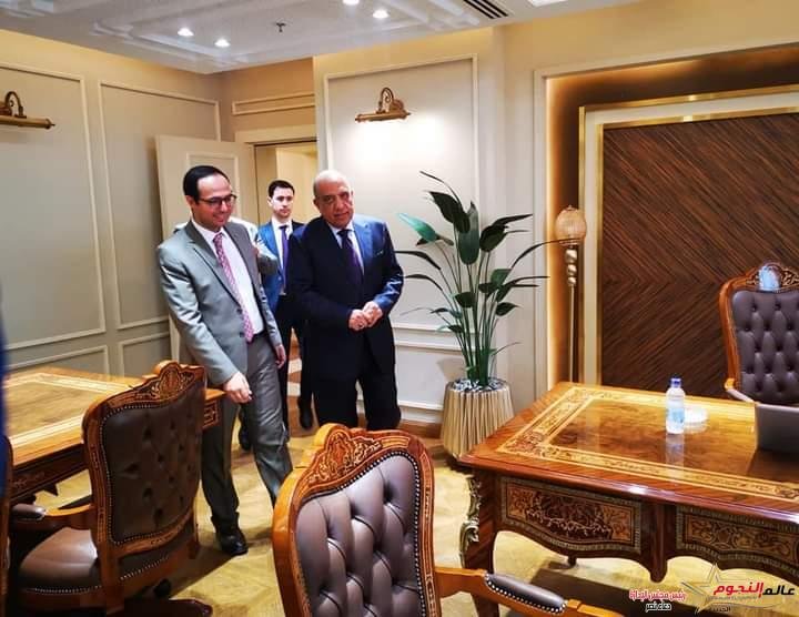  عصمت يتفقد مقر الوزارة بالعاصمة الإدارية الجديدة
