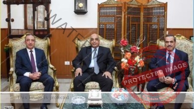 محافظ الإسكندرية في زيارة المستشار عدنان الفنجري رئيس محكمة استئناف الإسكندرية