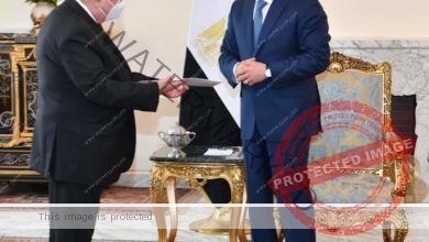 السيسي يستقبل وزير خارجية الجمهورية الجزائرية الديمقراطية الشعبية