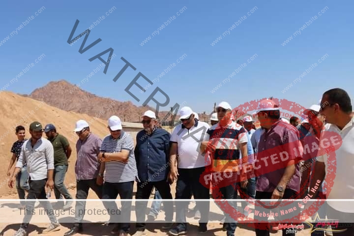 الجزار يتفقد مشروعات مياه الشرب والصرف الصحى بمدينة شرم الشيخ